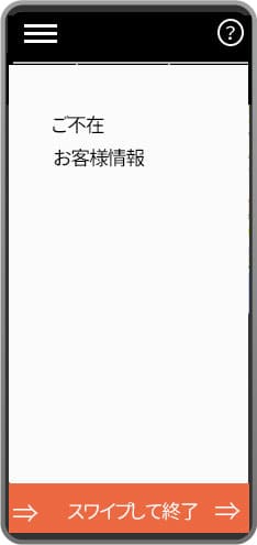 配達できない時の最終確認イメージ